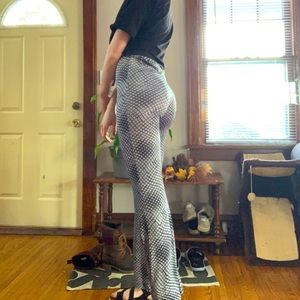 Stretchy hippie flare pants